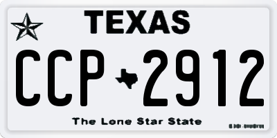 TX license plate CCP2912