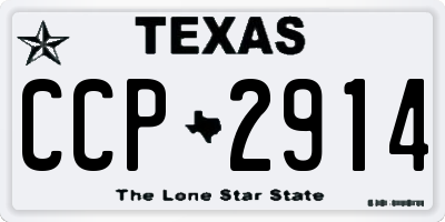 TX license plate CCP2914