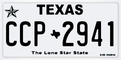 TX license plate CCP2941