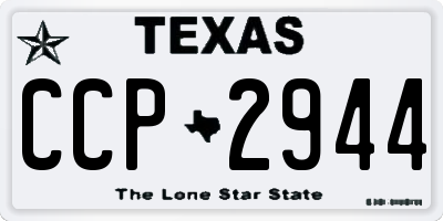 TX license plate CCP2944