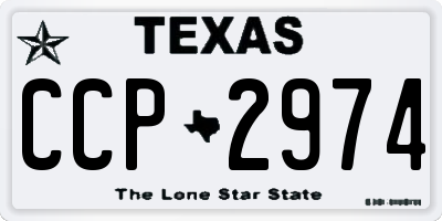 TX license plate CCP2974