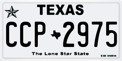 TX license plate CCP2975