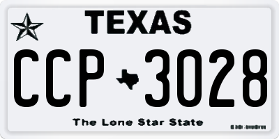 TX license plate CCP3028