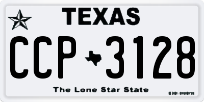 TX license plate CCP3128