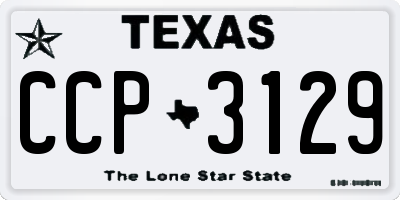 TX license plate CCP3129