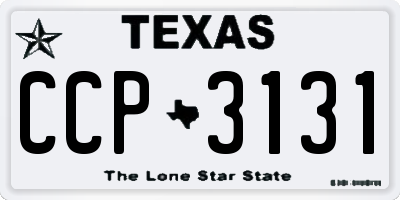 TX license plate CCP3131