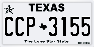TX license plate CCP3155