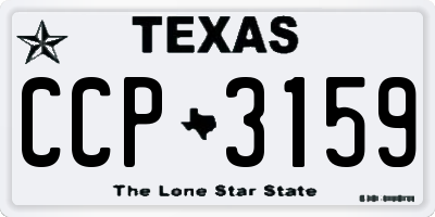 TX license plate CCP3159