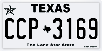 TX license plate CCP3169