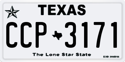 TX license plate CCP3171