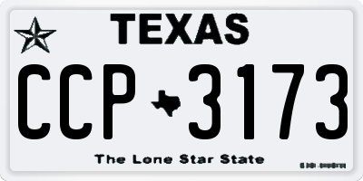 TX license plate CCP3173