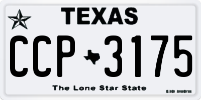 TX license plate CCP3175