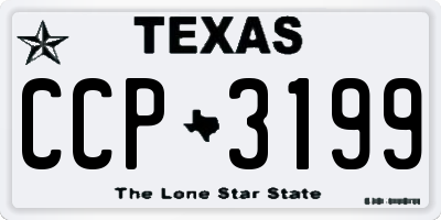 TX license plate CCP3199