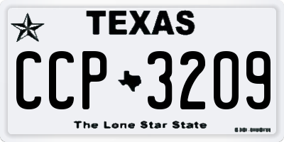 TX license plate CCP3209