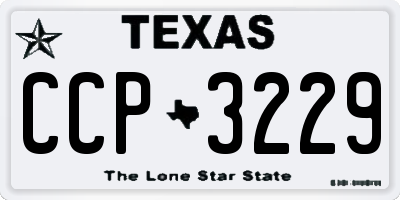 TX license plate CCP3229