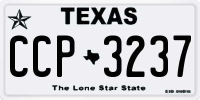 TX license plate CCP3237