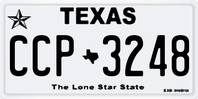 TX license plate CCP3248