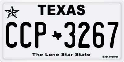 TX license plate CCP3267