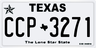 TX license plate CCP3271