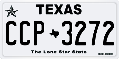 TX license plate CCP3272