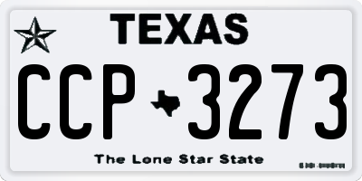 TX license plate CCP3273
