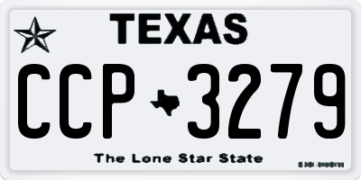 TX license plate CCP3279