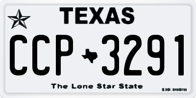 TX license plate CCP3291