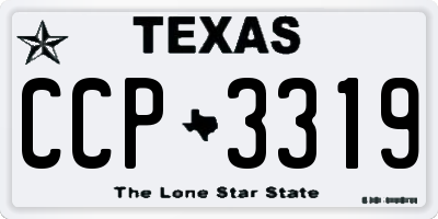 TX license plate CCP3319