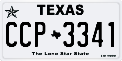 TX license plate CCP3341