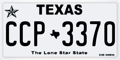 TX license plate CCP3370