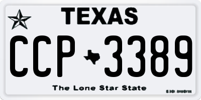 TX license plate CCP3389