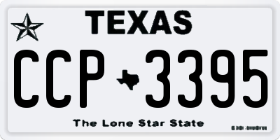 TX license plate CCP3395