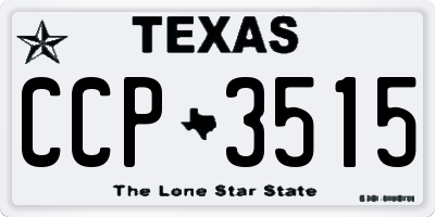 TX license plate CCP3515