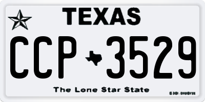 TX license plate CCP3529
