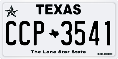 TX license plate CCP3541