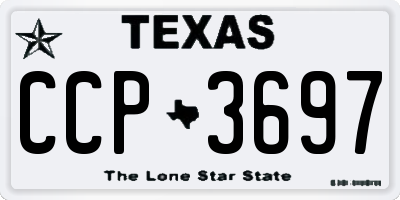 TX license plate CCP3697