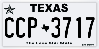 TX license plate CCP3717