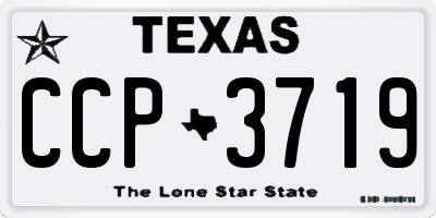 TX license plate CCP3719