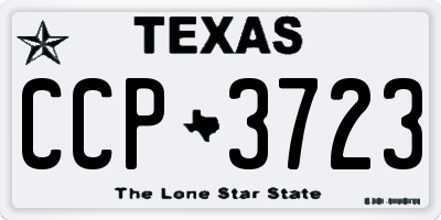 TX license plate CCP3723