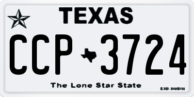 TX license plate CCP3724