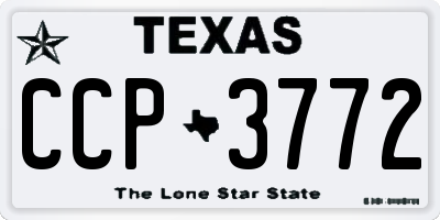 TX license plate CCP3772