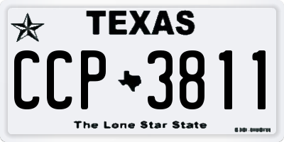 TX license plate CCP3811