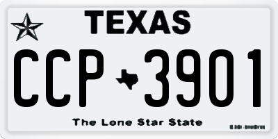 TX license plate CCP3901