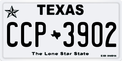 TX license plate CCP3902