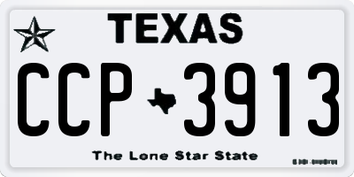 TX license plate CCP3913