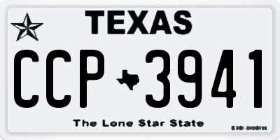 TX license plate CCP3941