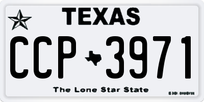 TX license plate CCP3971