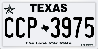 TX license plate CCP3975