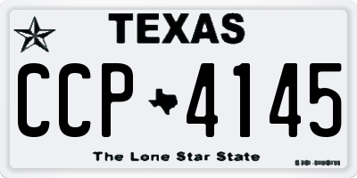 TX license plate CCP4145