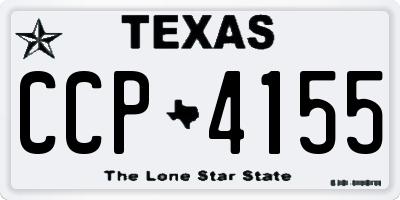 TX license plate CCP4155